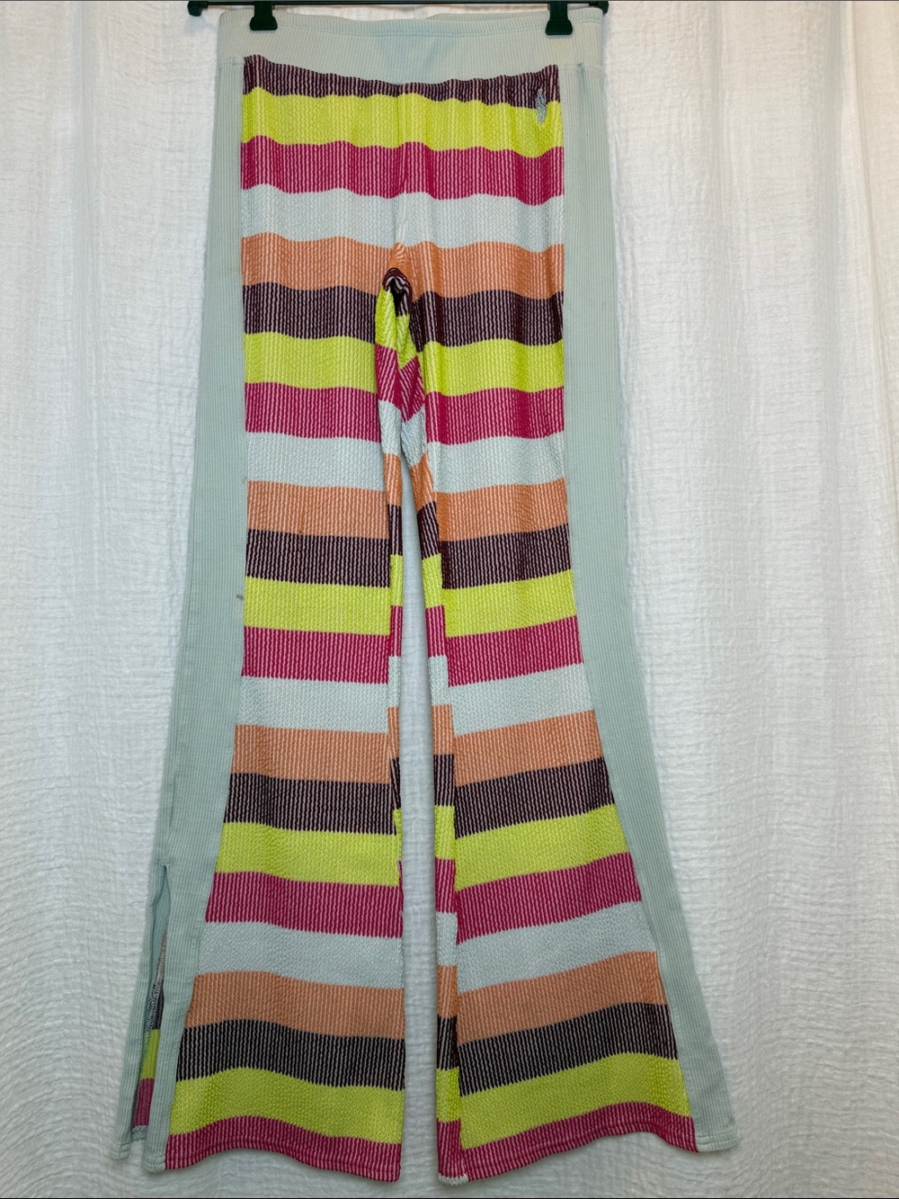 Free People FP Movement Melody Kick Flare Striped Pants - Size Small